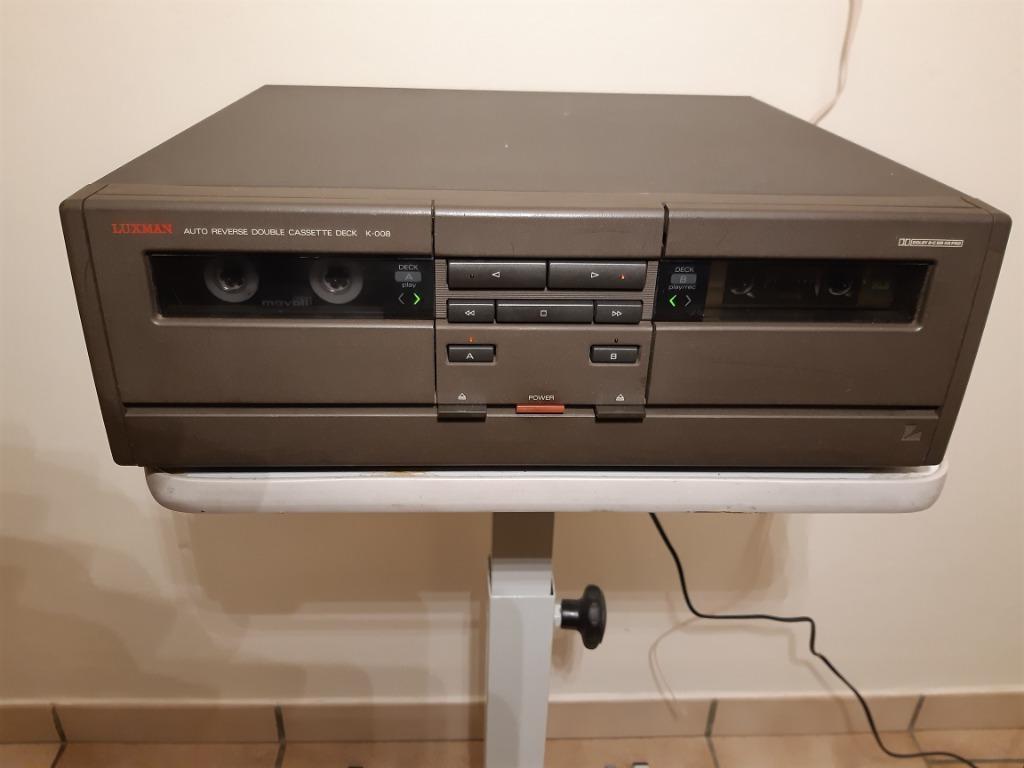 Luxman K-008 dubbel casettedeck, gereviseerd, waarborg, Enlèvement, Double, Commandes tactiles