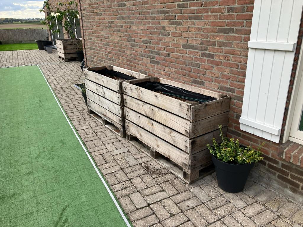 Plantenbakken te koop (prijs per stuk!), Ophalen, Gebruikt, Rechthoekig, Balkon