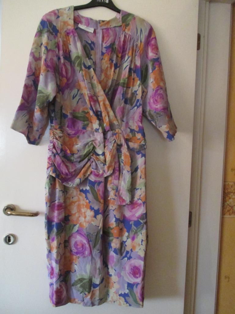 Zijden jurk Linea Raffaelli maat 48, Kleding | Dames, Jurken, Ophalen of Verzenden, Gedragen, Maat 46/48 (XL) of groter