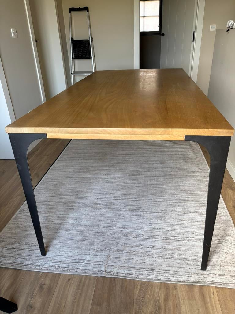 Eettafel mangohout, Huis en Inrichting, Tafels | Eettafels, Ophalen, Zo goed als nieuw