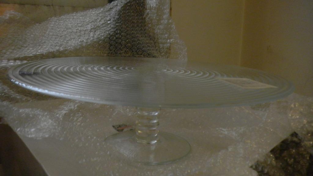 Glazen taartschotels op staander, Huis en Inrichting, Ophalen, Nieuw, Overige stijlen, Glas