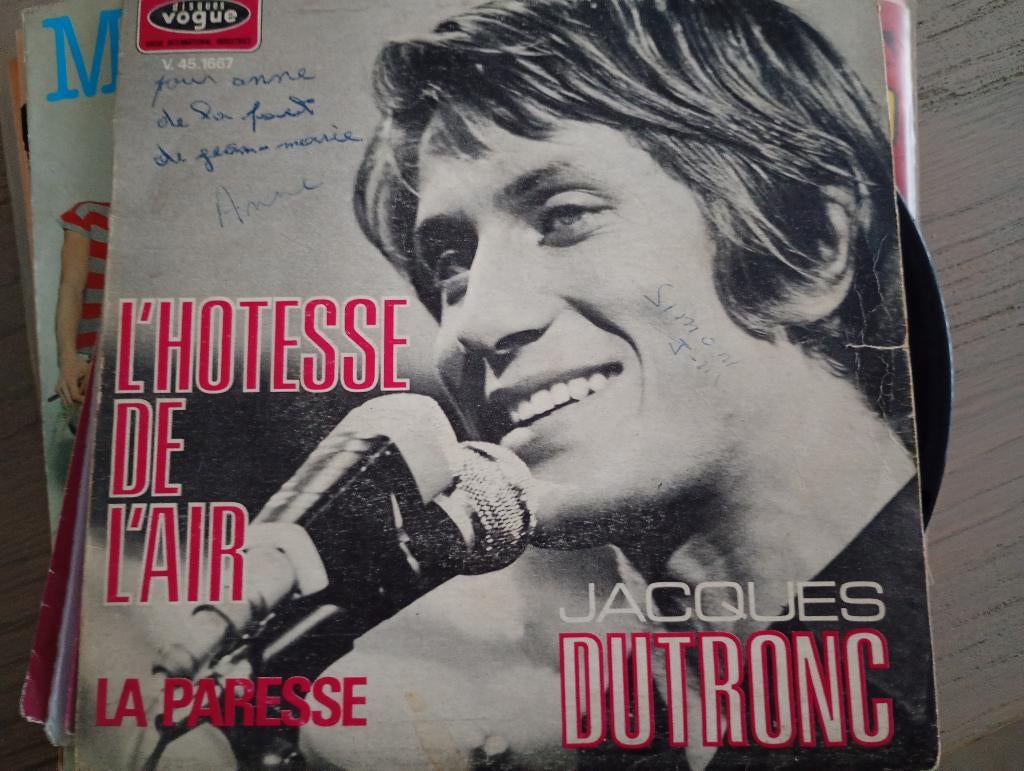 Jacques Dutronc - L' hotesse de l'air, Single, Utilisé, Pop, 7 pouces