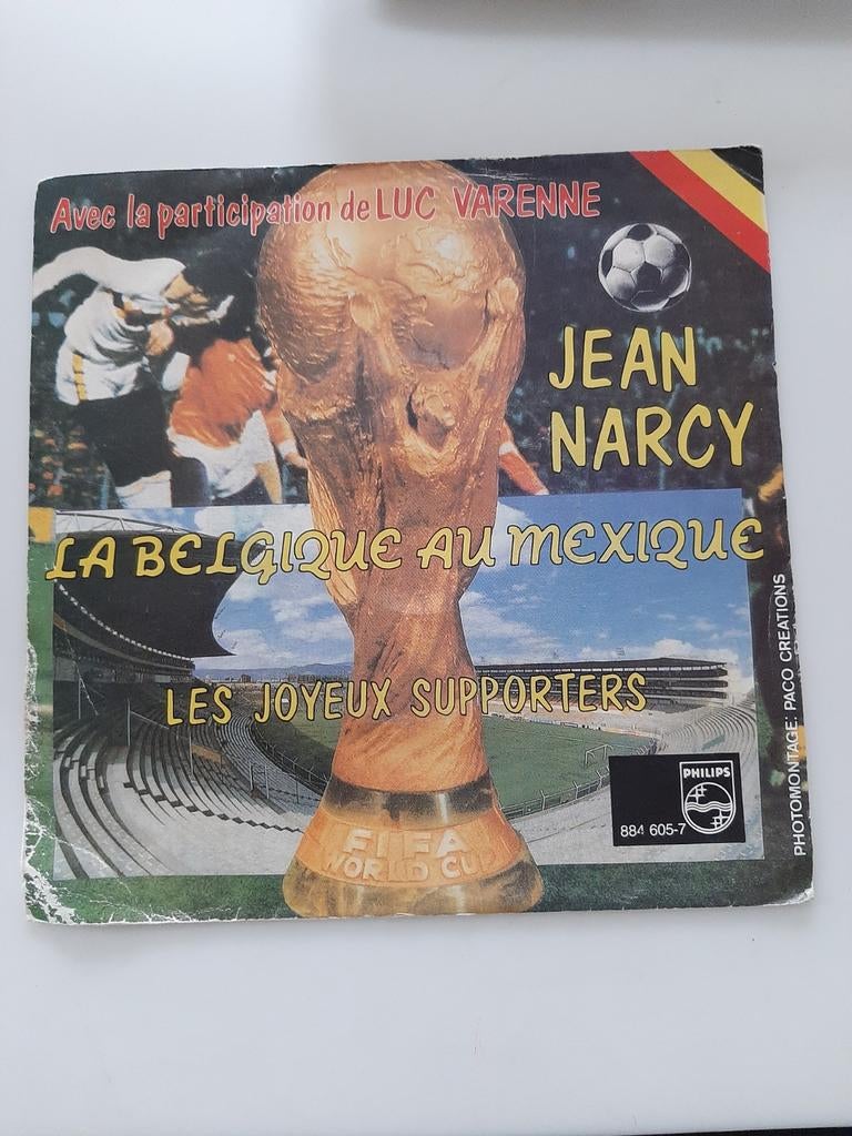 Vinyl 45trs- jean narcy - la Belgique au Mexique, Enlèvement ou Envoi, Utilisé