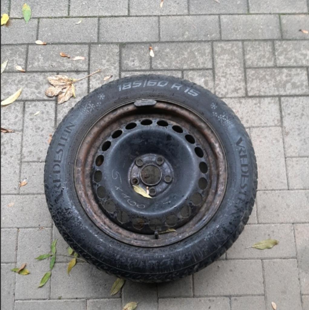 1 jante acier 15 pouces Audi A1 (5x100), Autos : Pièces & Accessoires, Enlèvement, Utilisé, Seat