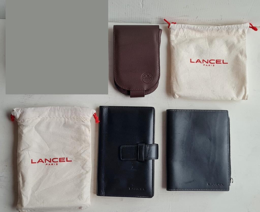 Lancel leder etuis in uitstekende staat, Handtassen en Accessoires, Tassen | Damestassen, Ophalen of Verzenden, Zo goed als nieuw