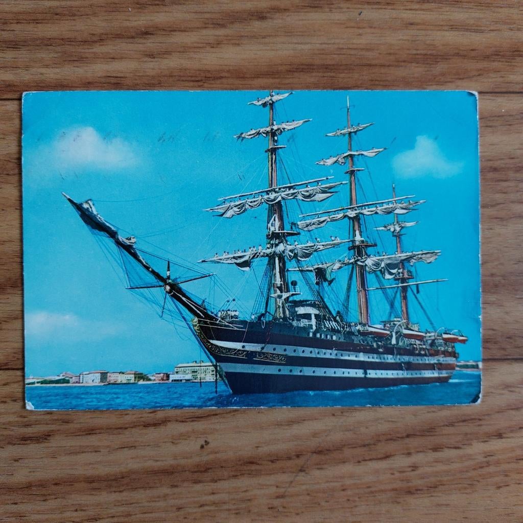 Postkaart schoolschip Vespucci, Ophalen of Verzenden, Zo goed als nieuw