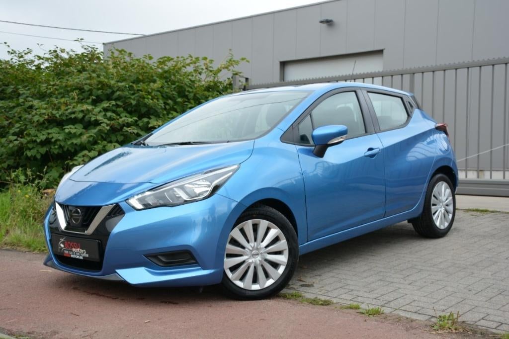 NISSAN MICRA 1.0 AIRCO/CAMERA/SLECHTS 17 000KMS/CRUISE C, Stof, Blauw, 74 kW, 999 cc
