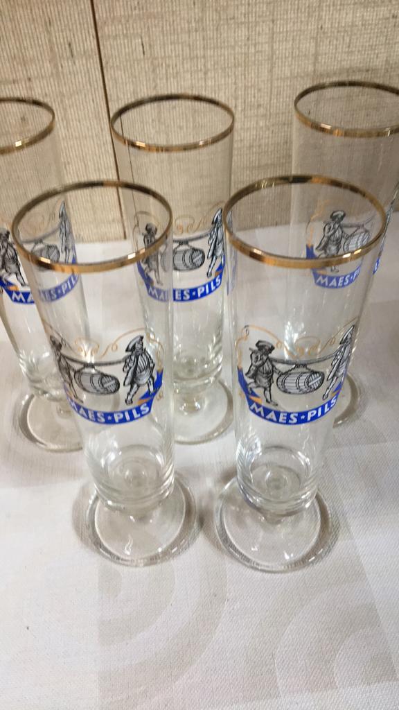 Verre Maes pils, Collections, Enlèvement ou Envoi, Comme neuf, Verre à bière