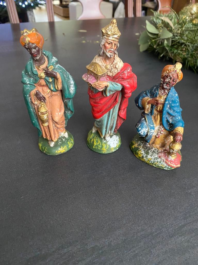 Differents santons pour la crèche vintage annee 50, Ophalen of Verzenden, Gebruikt, Religie