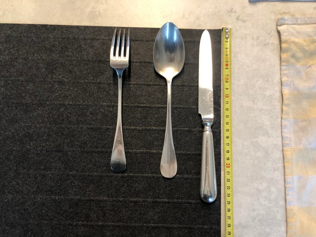 Wiskemann 1 bestek verzilverd, Ophalen, Gebruikt