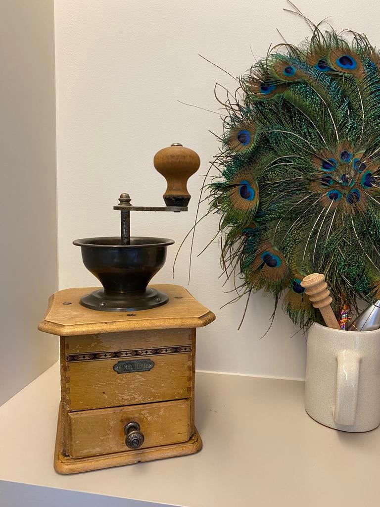Vintage koffiemolen merk PeDe, Antiek en Kunst, Ophalen of Verzenden