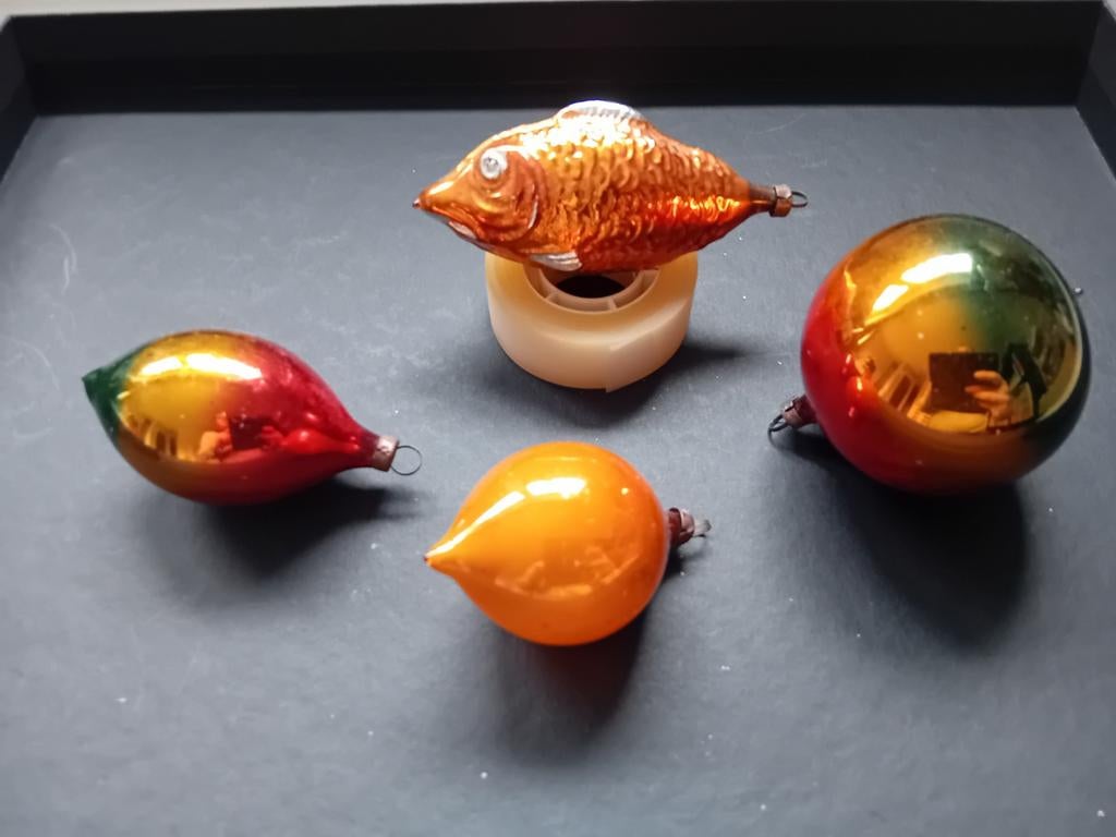 Boules de Noël vintage, Enlèvement ou Envoi, Utilisé