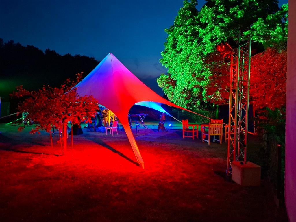 verhuur  Starshade Stertent diameter 16m Party Eyecatcher, Ophalen, Zo goed als nieuw