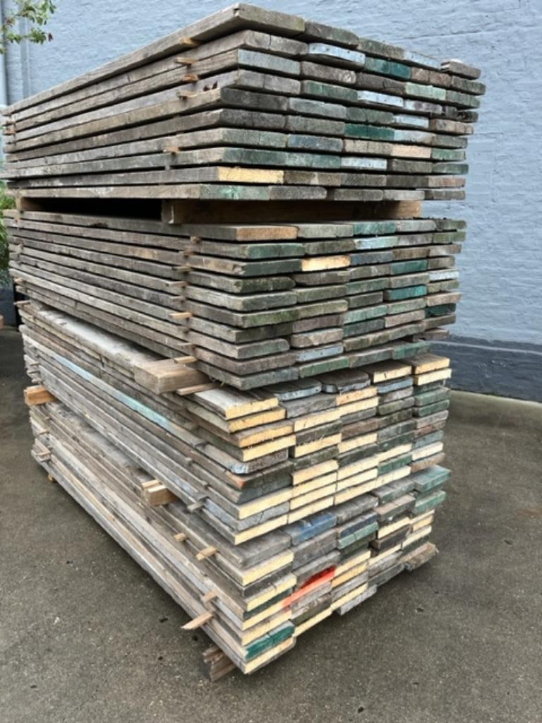 Gebruikte steigerplanken | Steigerhout | recup hout, Ophalen, Steigerhout