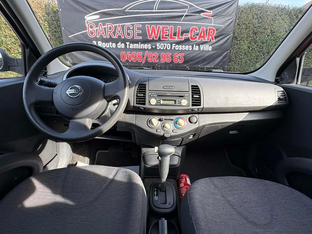 Nissan Micra 1.2i 5Portes/Boite Auto/1ère Main/Garantie 1an!, Autos, Rouge, Achat, Entretenue par le concessionnaire, Noir