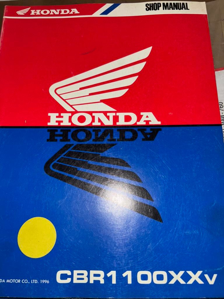 Workshopmanual Honda Blackbird CBR1100XX 1997- in engels, Motoren, Handleidingen en Instructieboekjes, Ophalen of Verzenden, Honda