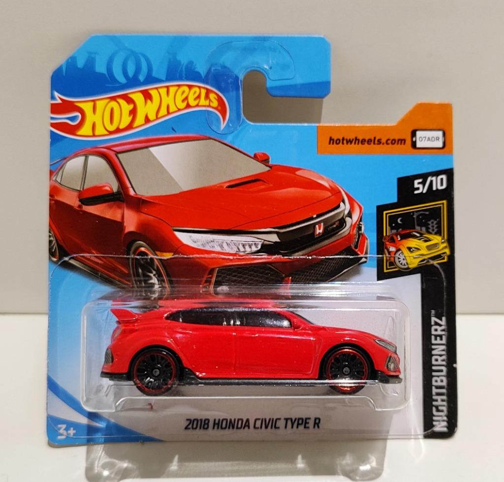 Hot Wheels 2018 Honda Civic Type R Rood (2019), Ophalen of Verzenden