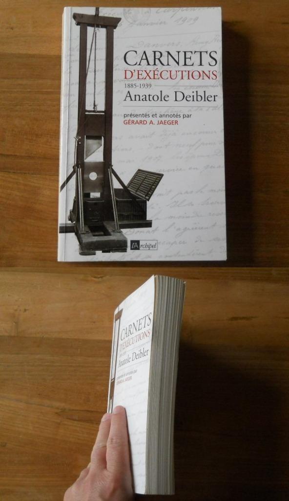 Carnets d'exécutions 1885-1939 Anatole Deibler, Livres, Enlèvement ou Envoi, Utilisé, Europe