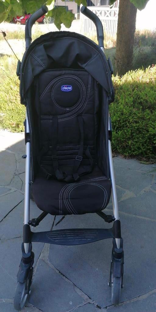 Buggy Chicco Liteway zwart - Prima staat, Enfants & Bébés, Enlèvement ou Envoi, Comme neuf, Autres marques, Ombrelle