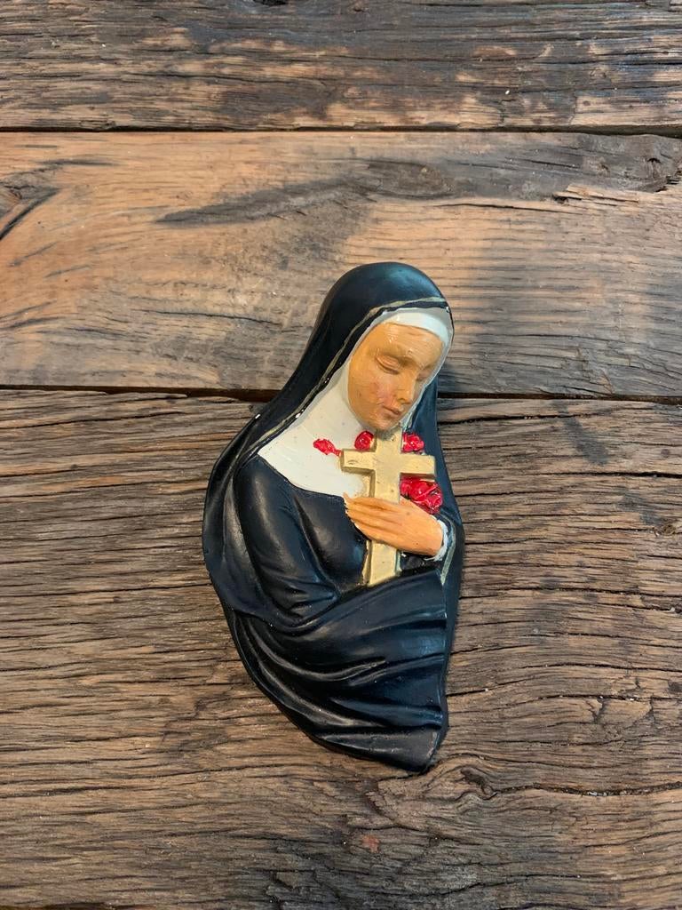 Vintage beeldje van de heilige Rita van Cascia, Santa Rita, Ophalen of Verzenden