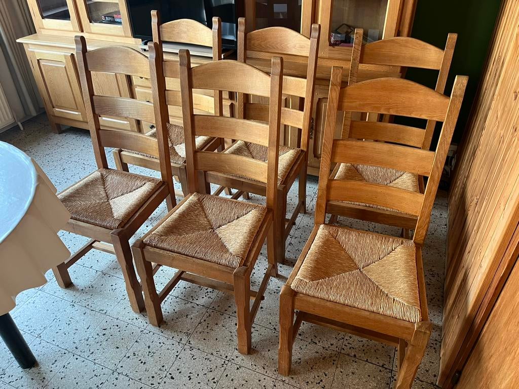 Lot de 6 chaises en bois, Enlèvement, Comme neuf, Bois
