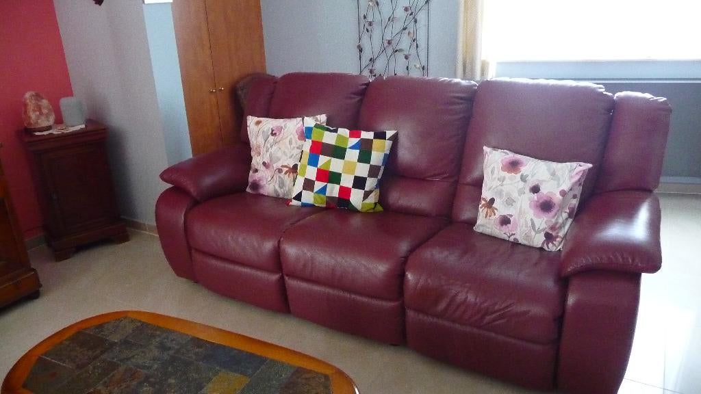 salon, Enlèvement, Comme neuf, Cuir