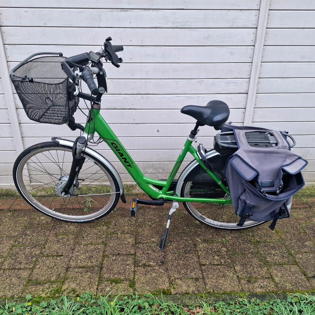 Elektrische damesfiets Giant Twist Go maat M groen, 47 à 51 cm, Giant, Enlèvement, Utilisé