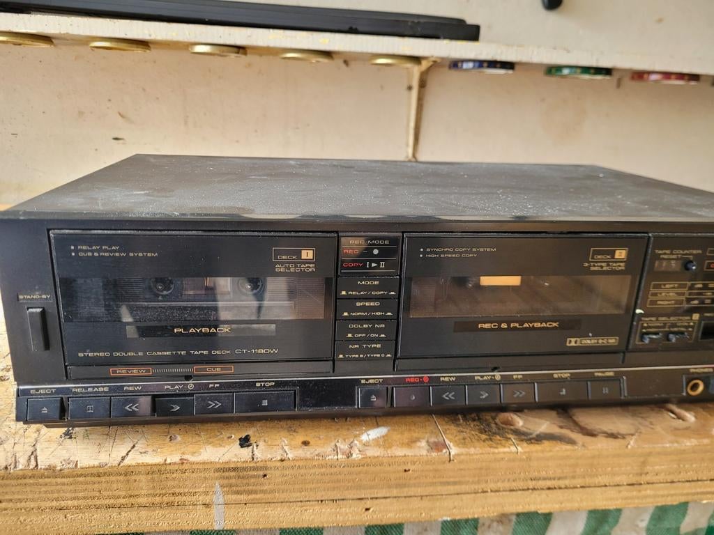 Pioneer CT-1180W dubbeldeck, Audio, Tv en Foto, Cassettedecks, Ophalen of Verzenden, Dubbel, Tape counter