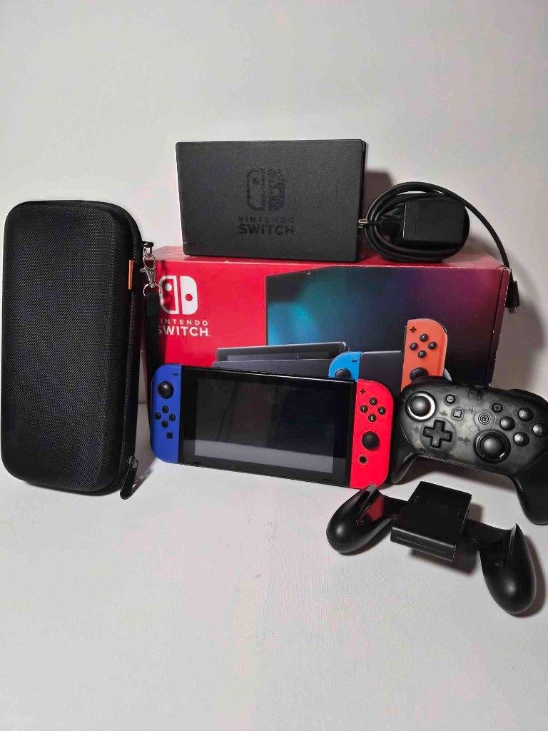 Complet Nintendo Switch v2– Manette Pro - housse, Consoles de jeu & Jeux vidéo, Consoles de jeu | Nintendo Switch, Switch 2019 Upgrade