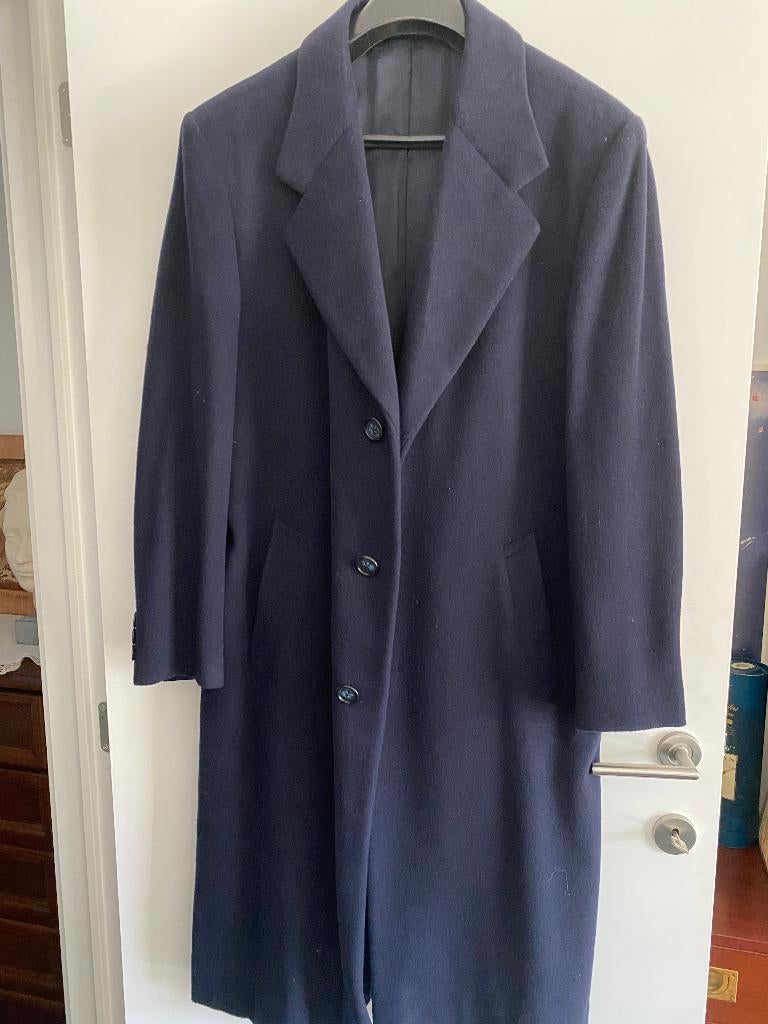 Lange wintermantel heren, Kleding | Heren, Jassen | Winter, Ophalen, Maat 52/54 (L), Harry's, Blauw