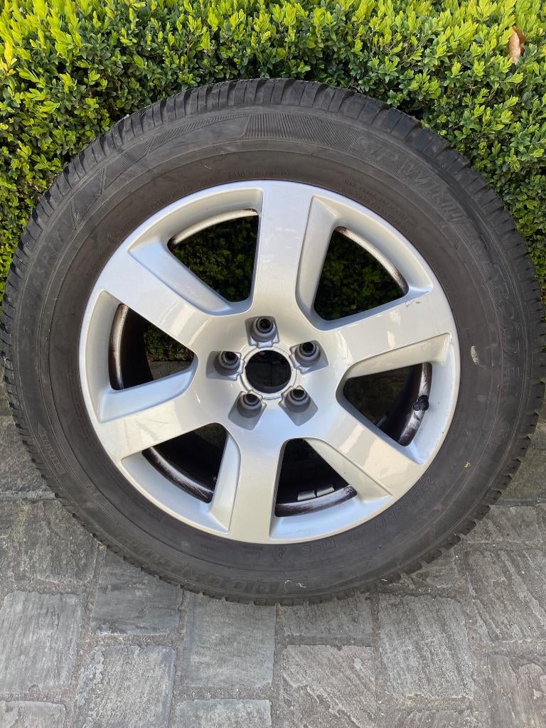 Velgen met winterbanden Audi, Auto-onderdelen, Banden en Velgen, Ophalen, Gebruikt, Velg(en), 17 inch