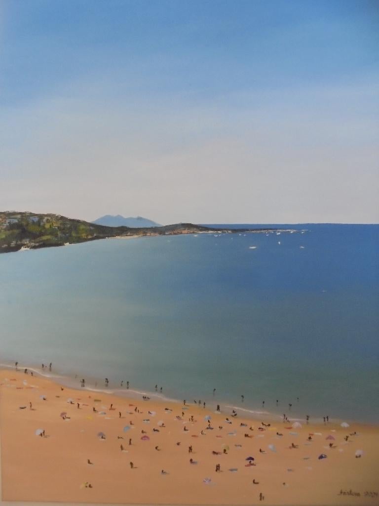 peinture à l'huile Côte Basque (75x115cm), Enlèvement ou Envoi