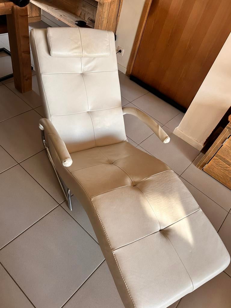 Chaise longue Relax avec fonction d'inclinaison, Maison & Meubles, Enlèvement, Comme neuf, Une personne, Cuir