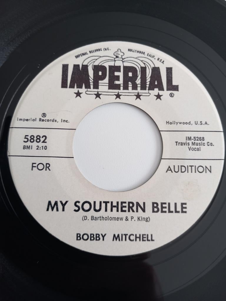 BOBBY MITCHELL. MY SOUTHERN BELLE. OLDIES POPCORN USA 45T, Ophalen of Verzenden