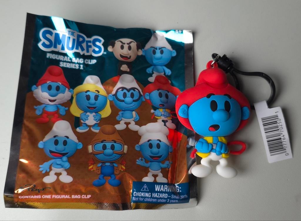 Porte-clé figurine Schtroumpf Pompier neuf, Collections, Schtroumpfs, Neuf, Poupée, Figurine ou Peluche, Autres Schtroumpfs, Envoi