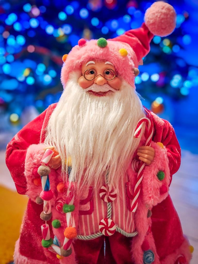 Hele leuke Candy Santa Kerstman te koop 45cm, Ophalen of Verzenden, Zo goed als nieuw