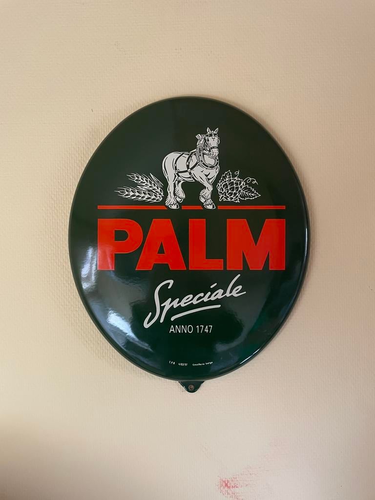 Emaille palm decoratie, Verzamelen, Ophalen, Zo goed als nieuw