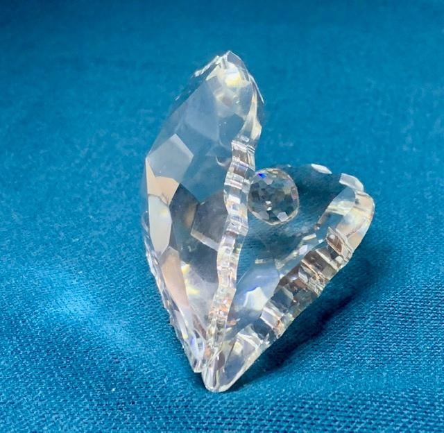 Glazen schelp met kristallen parel, Antiek en Kunst, Ophalen of Verzenden