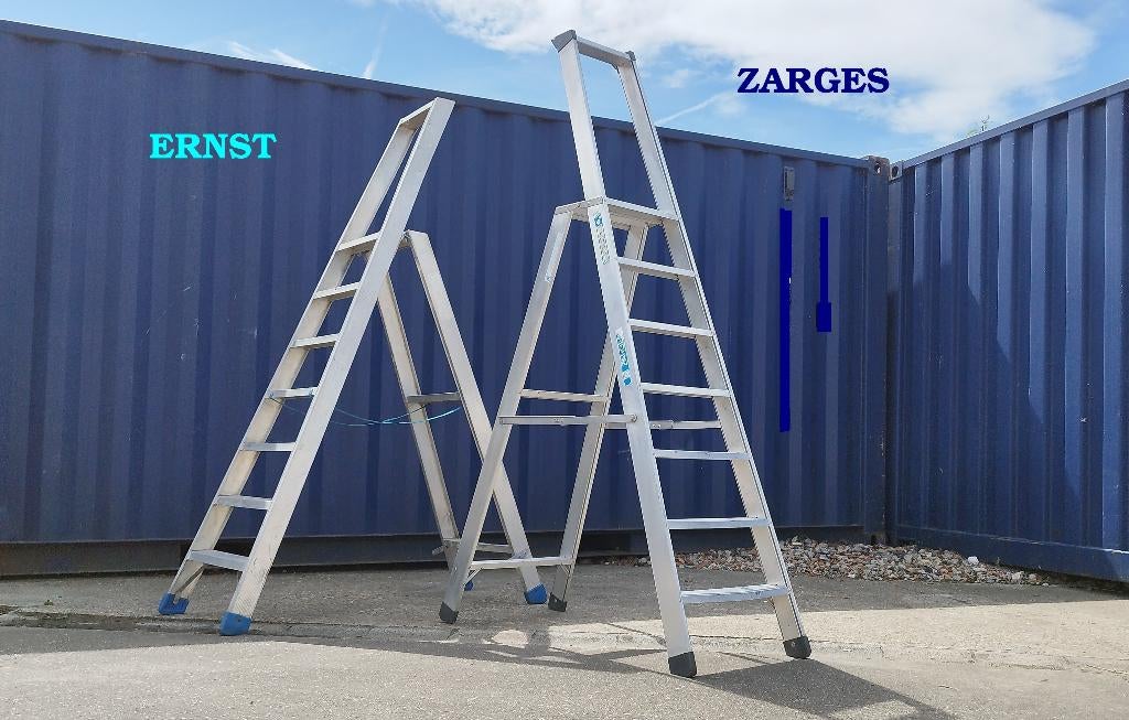 Escabeaux industriels 5-12 avec révision, Solid Petry Altrex, Bricolage & Construction, Enlèvement ou Envoi, Escalier, Pliable ou rétractable/escamotable