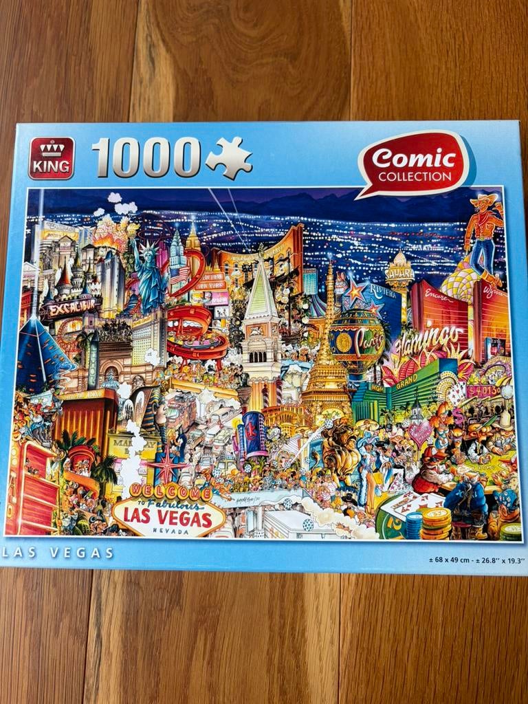 Puzzel King 1000 stuks, Verzenden, 500 t/m 1500 stukjes, Gebruikt, Legpuzzel