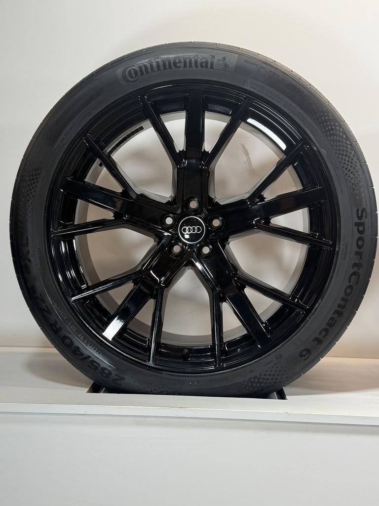 NIEUW 22” AUDI Q8 RSQ8 ETRON VELGEN ZOMERBANDEN ORIGINEEL, Pneus et Jantes, Pneus hiver, 285 mm, Véhicule de tourisme