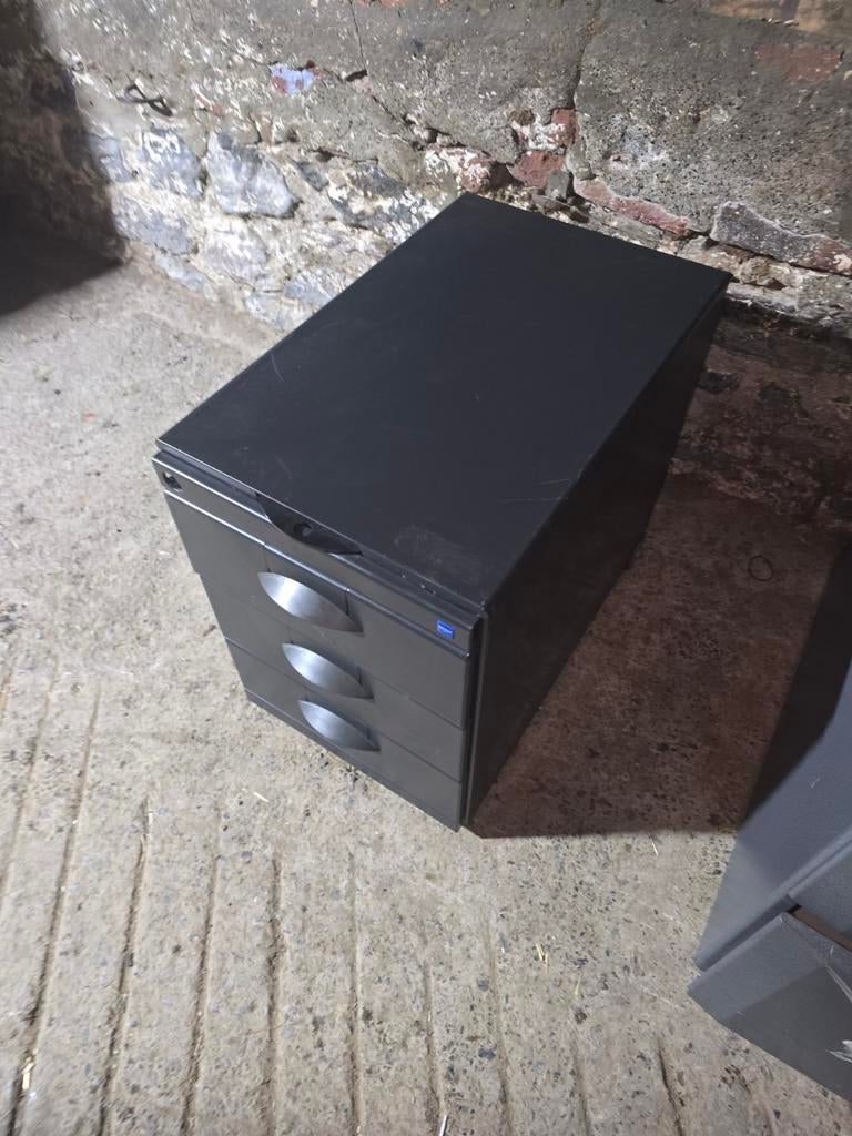 Meuble caisson métallique 3 tiroirs, Maison & Meubles, Bureaux, Enlèvement