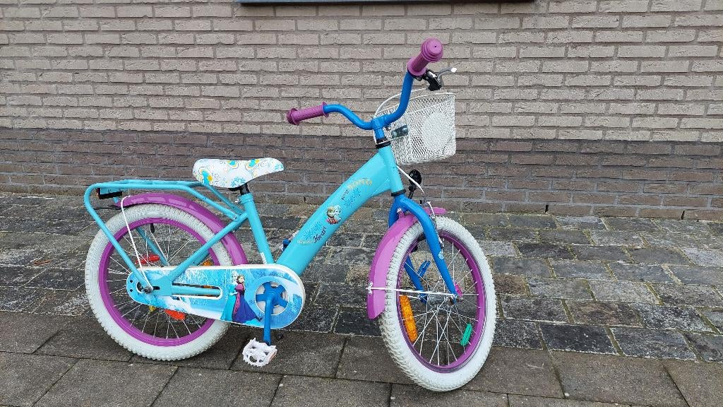 Vélo pour enfants Frozen - roues 18 pouces, Enlèvement, Utilisé, 16 à 20 pouces