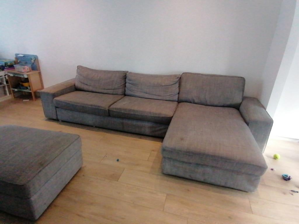 Canapé 3 places+chaise longue IKEA Kivik avec banquette de r, Enlèvement