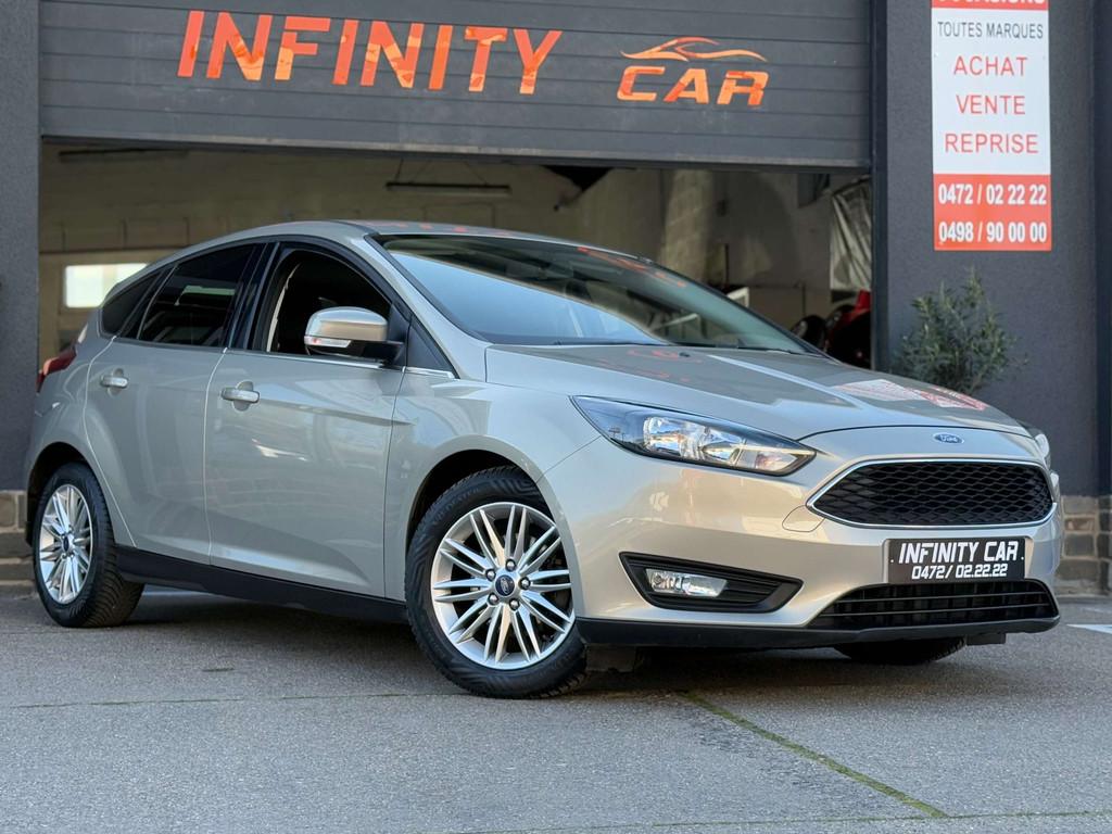 Ford Focus Focus 1.0 EcoBoost SYNC Edition (bj 2018), Auto's, Stof, Gebruikt, Beige, Bedrijf