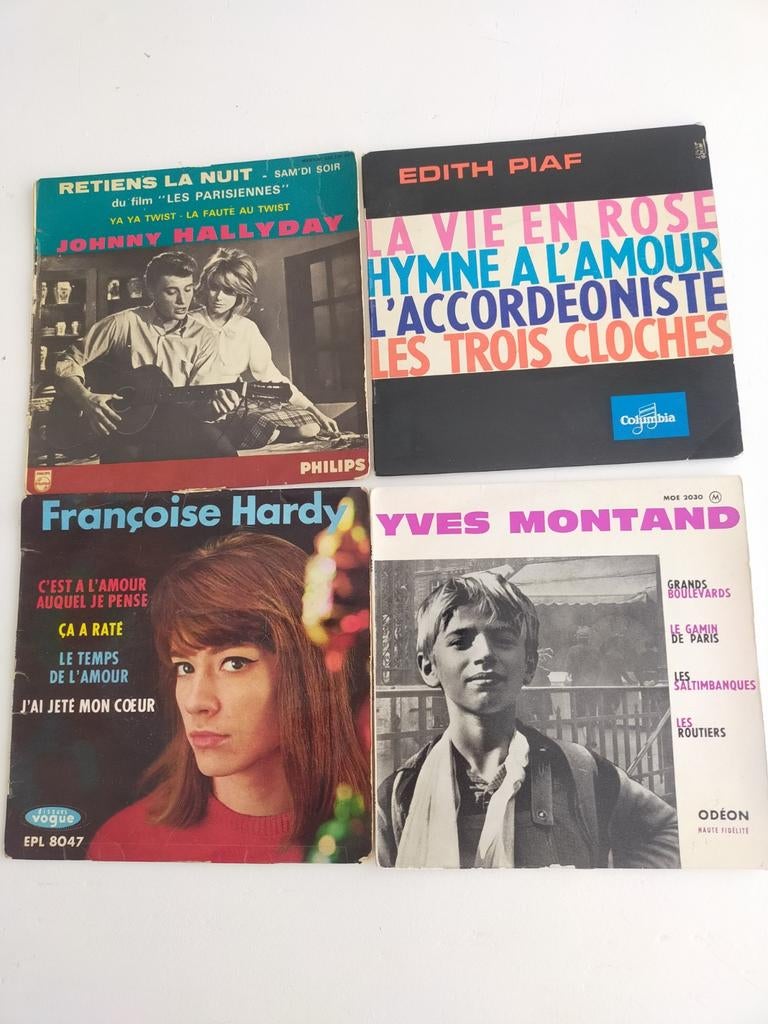 25 stuks ep's en singles Franse chansons, Enlèvement, EP