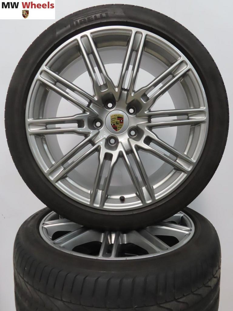 Originele Porsche Cayenne GTS 21 inch velgen met zomerbanden, Gebruikt, -, -, Banden en Velgen