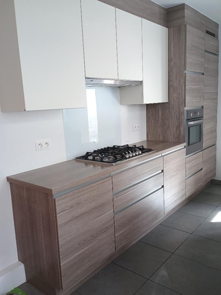 Tijdloze keuken EGGO, Maison & Meubles, Synthétique, Gris, Sans poignée, Enlèvement