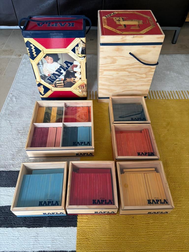 Groot lot Kapla blokken, Kinderen en Baby's, Speelgoed | Bouwstenen, Ophalen, Gebruikt, Overige merken