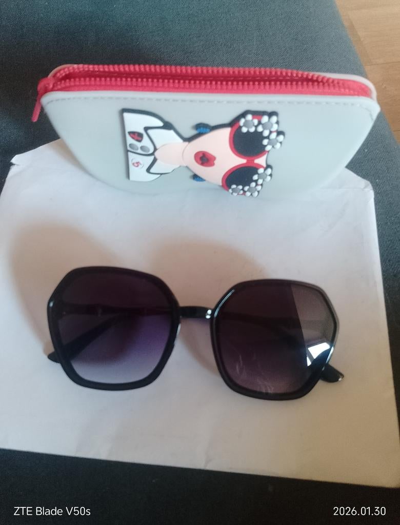 Zonnen Brille unisex Met Etui Silikon, Verzenden